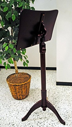 Frederick Art Case Adjustable Music Stand - Prussian Design - Cherry Mahogany